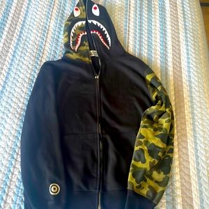 A Bathing Ape camo hoodie